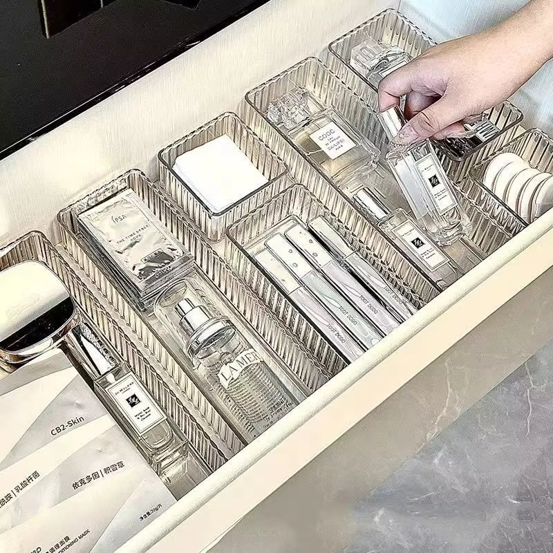 Desk Drawer Unit - Desk Drawer Organizers Set Plastic Transparent
