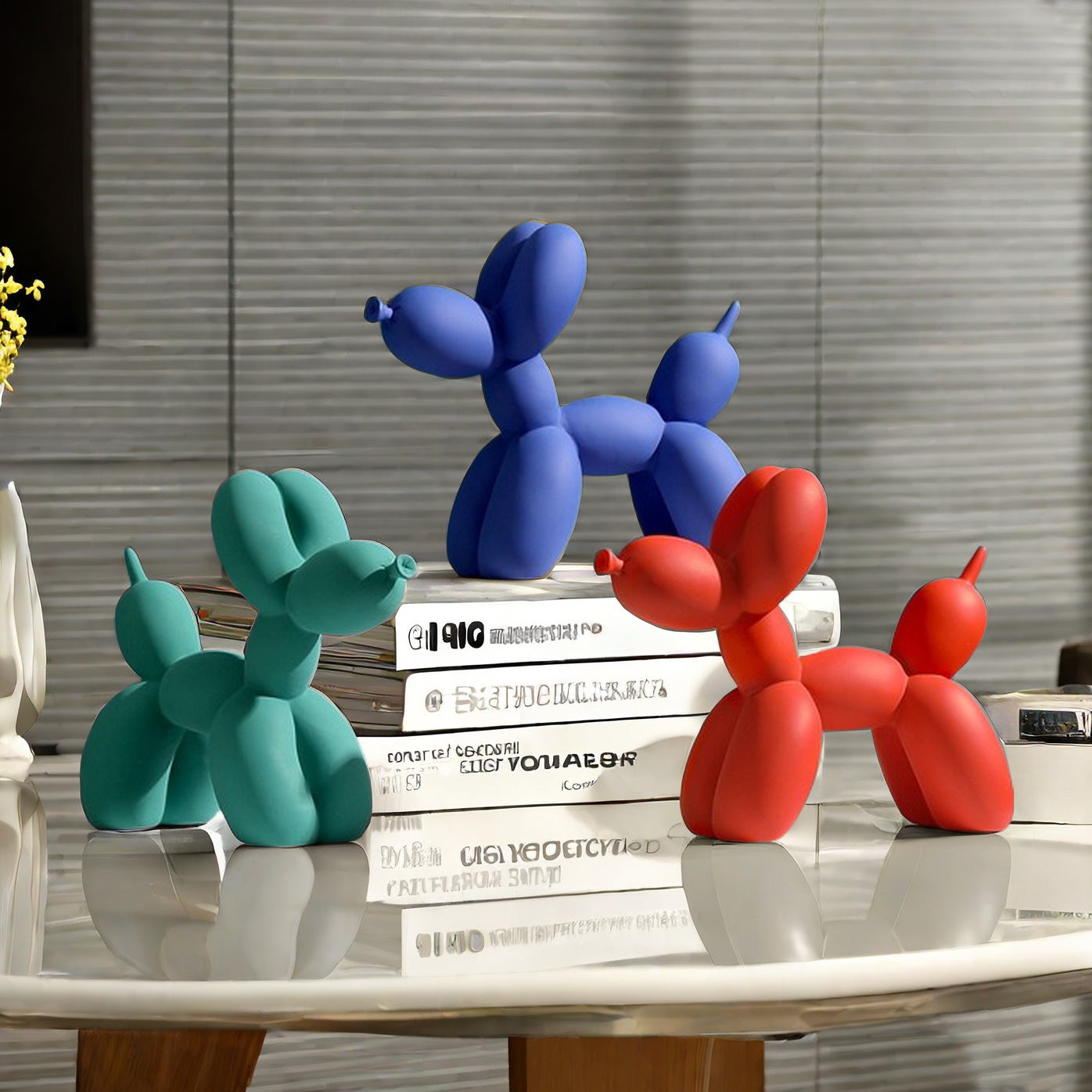 Desk Setup Kit - Lovely Color Resin Balloon Dog Resin