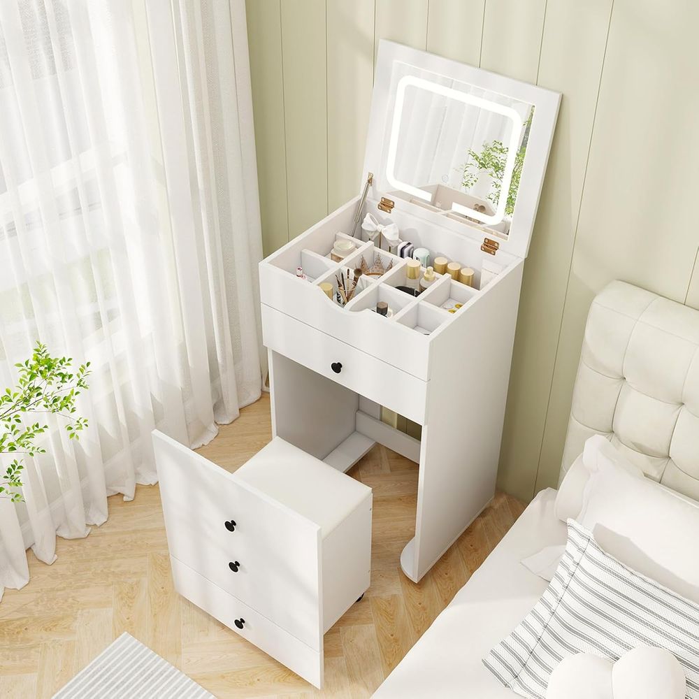 Desk Setup In Small Bedroom - Small Vanity Desk Set, Makeup Vanity