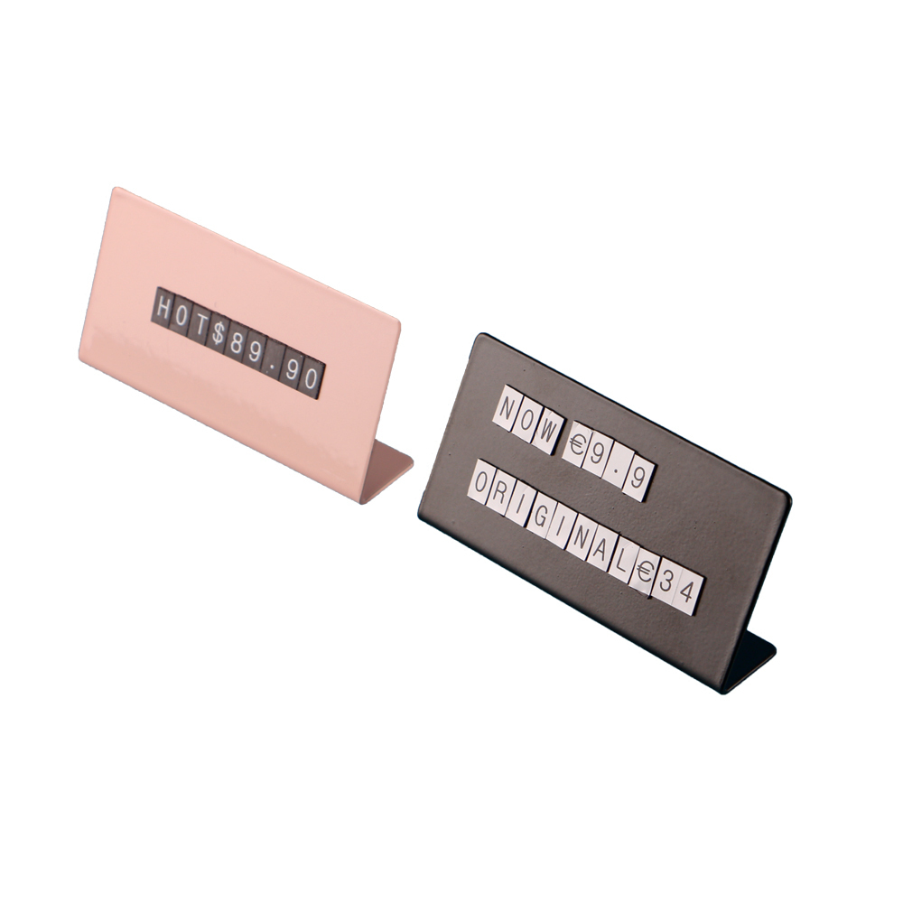 Desk Setup Kit - Metal Counter Sign With Changeable Letters