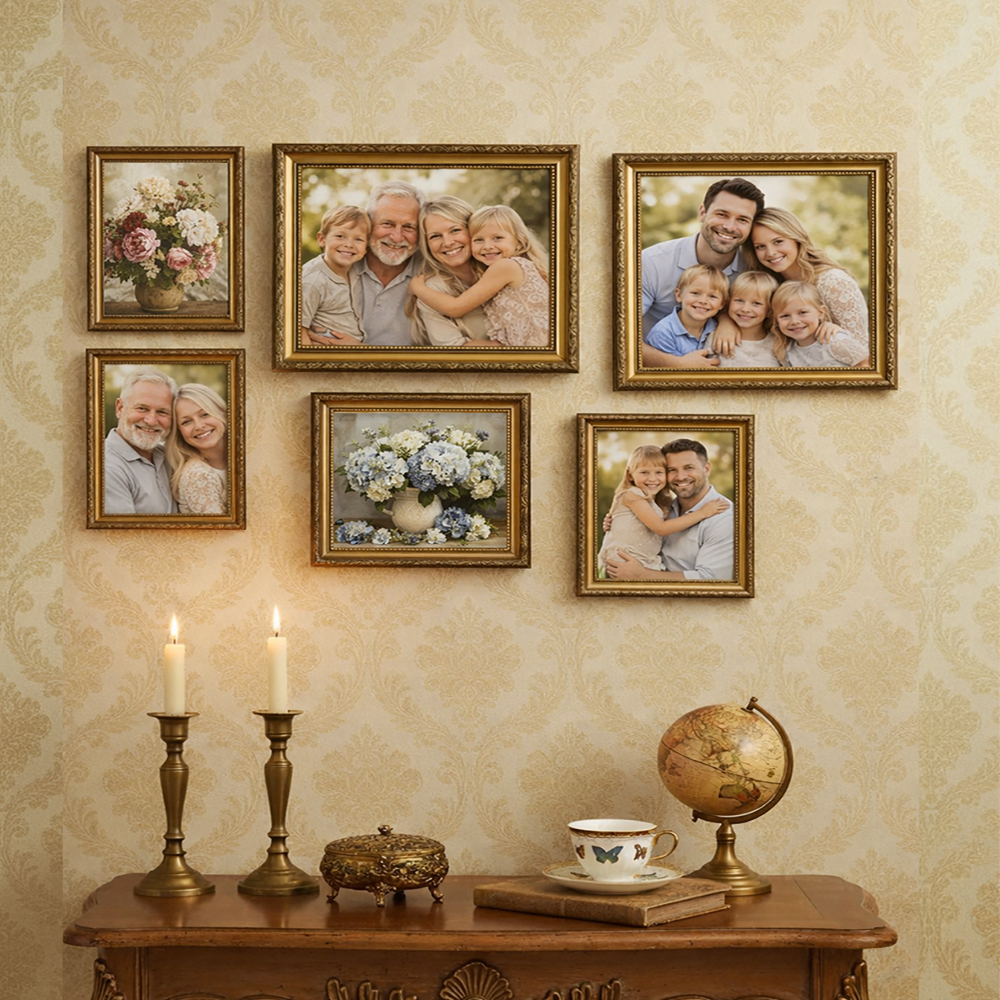 Antique Gold Photo Frame - Ava - Desk Setup Photo review and price