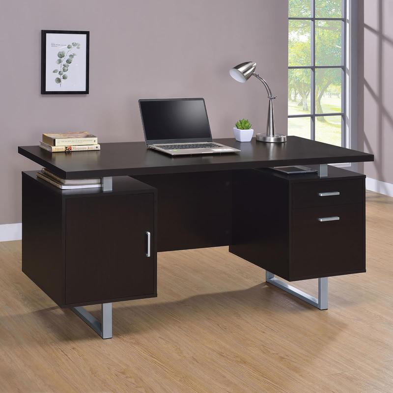 Cappuccino Floating Top Office - Work Desk Home Setup review and price
