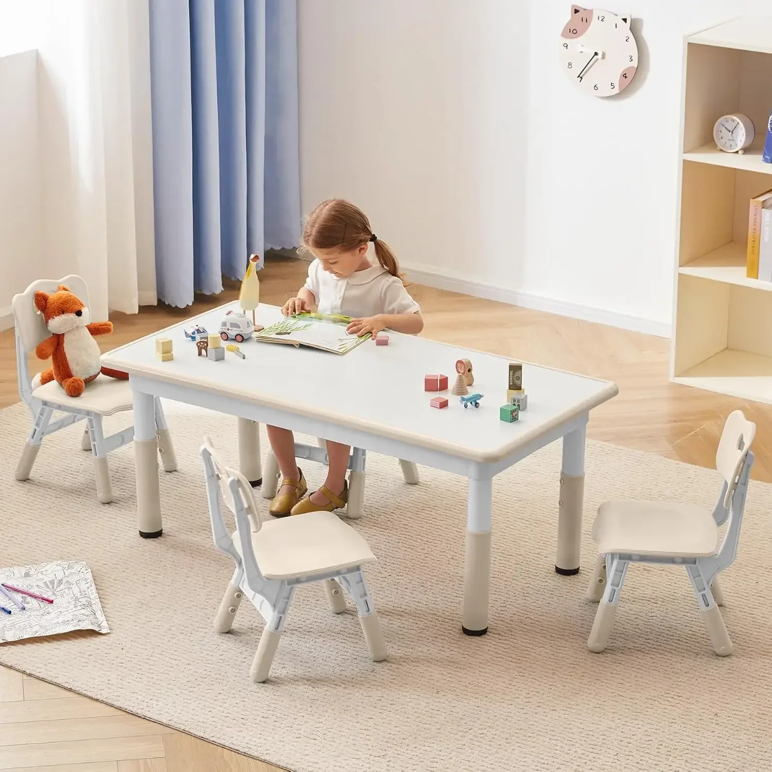 Kids Study Table and Chairs Se - Desk Setup Kit review and price