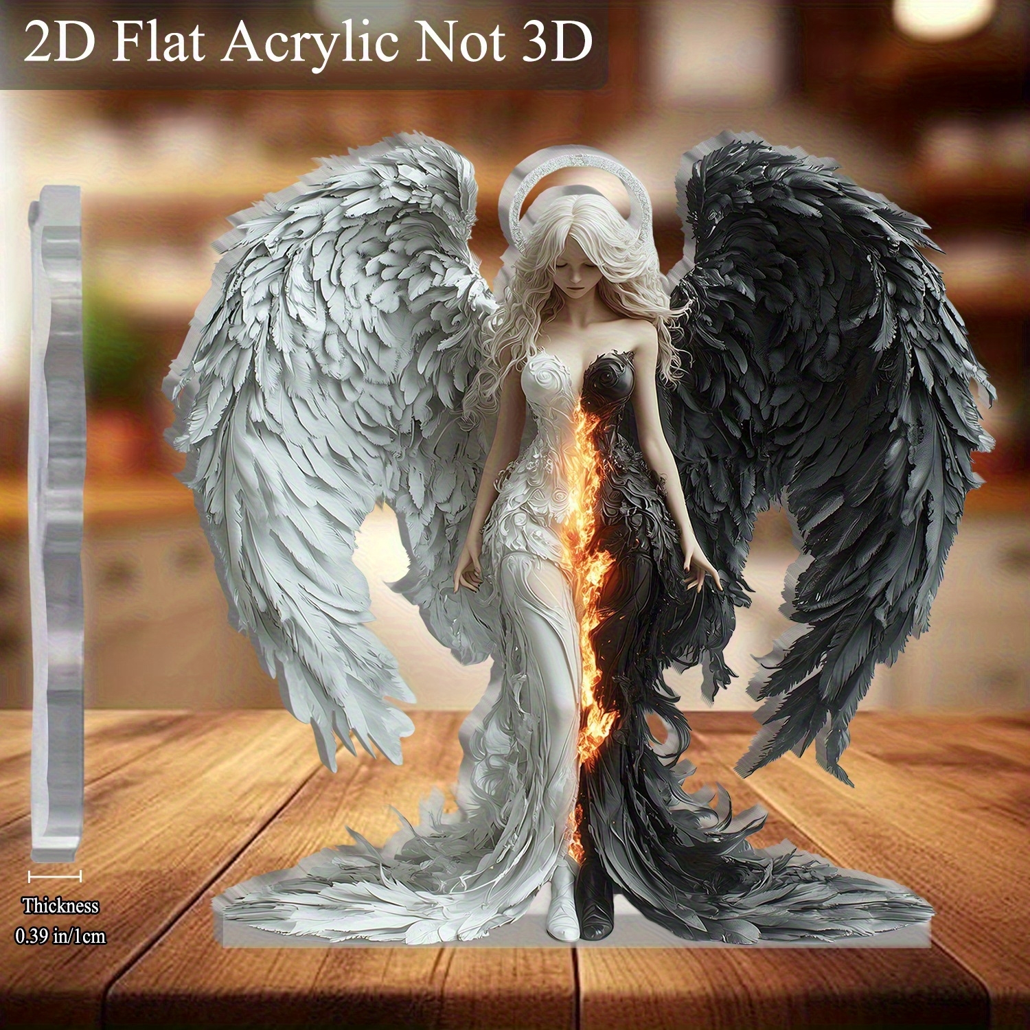 8in 2D Angel And Devil Wings A - Desk Setup Photo review and price