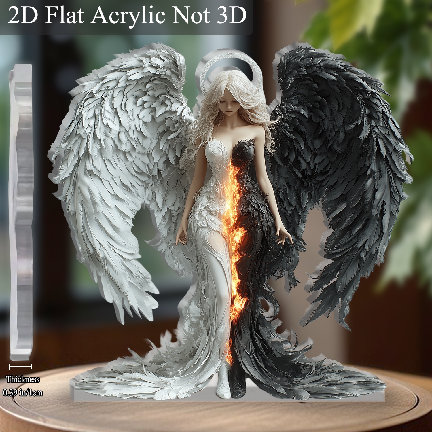 8in 2D Angel And Devil Wings A - Desk Setup Photo review and price
