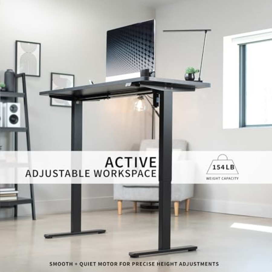 Electric 60 x 24 inch Stand Up - Desk Setup Kit review and price