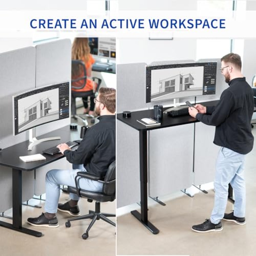 Electric 60 x 24 inch Stand Up - Desk Setup Kit review and price