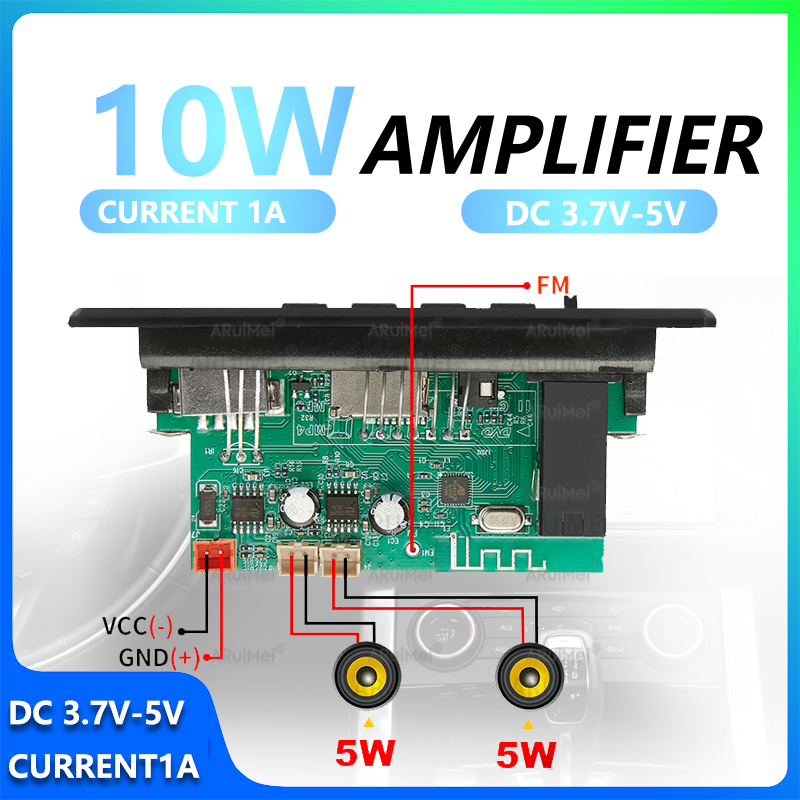 10W Complete Bluetooth 5.0 Amp - Desk Setup Kit review and price