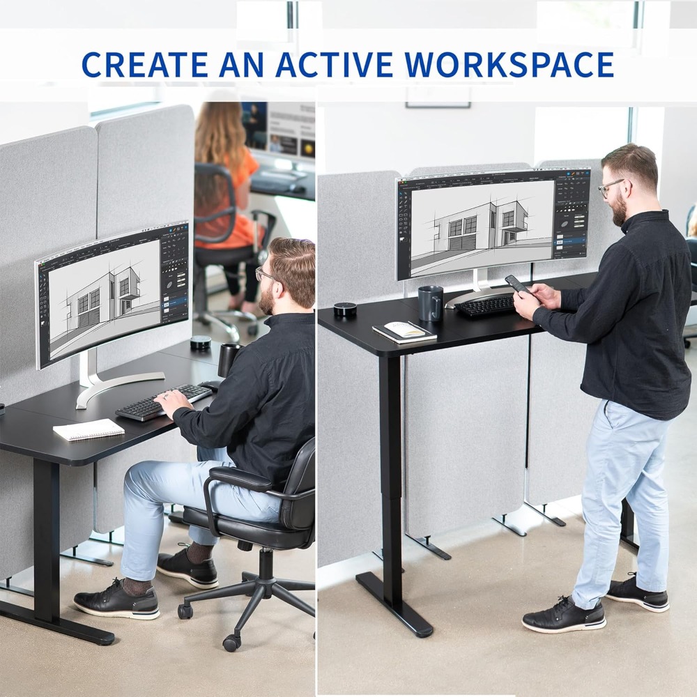 VIVO Electric 60 x 24 inch Sta - Desk Setup Kit review and price
