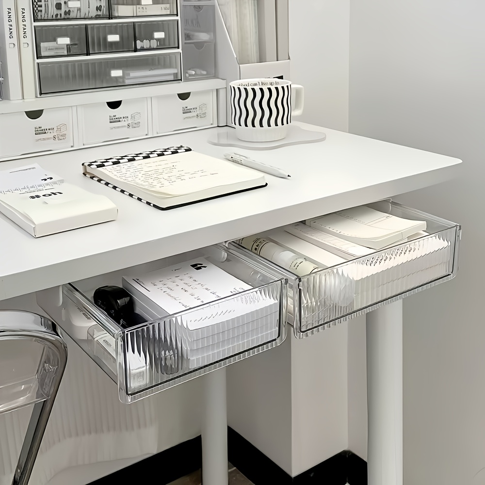 1pc Under Desk Clear Drawer Or - Desk Drawer Unit review and price