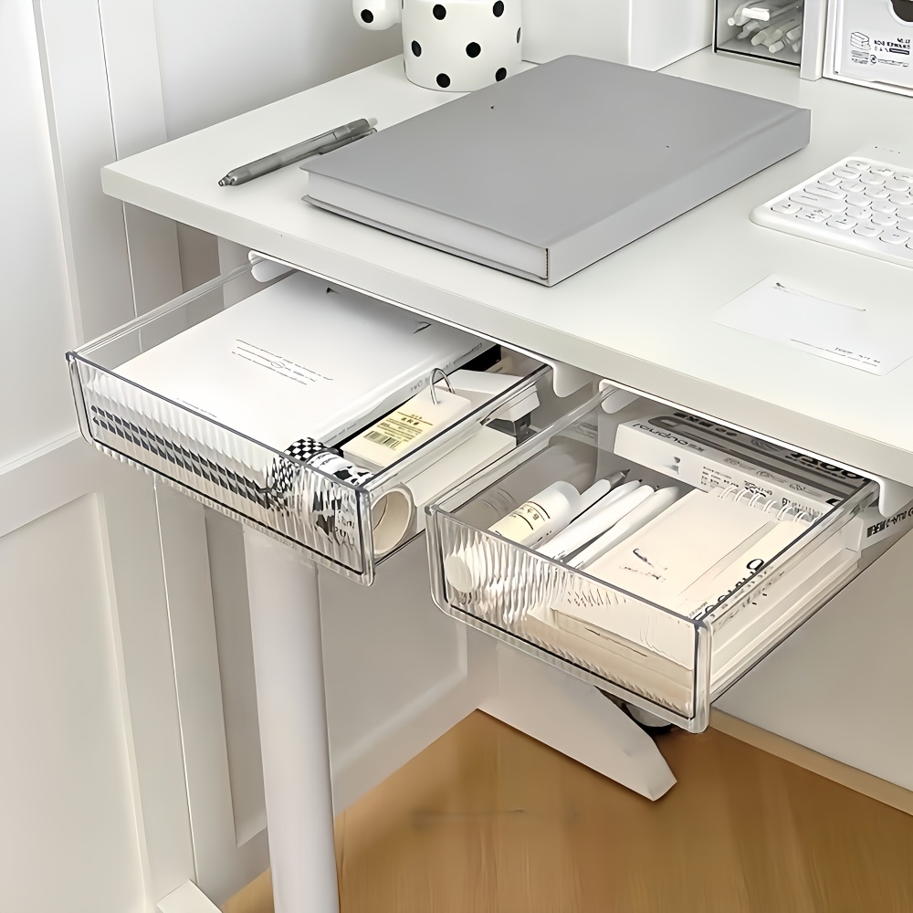 1pc Under Desk Clear Drawer Or - Desk Drawer Unit review and price