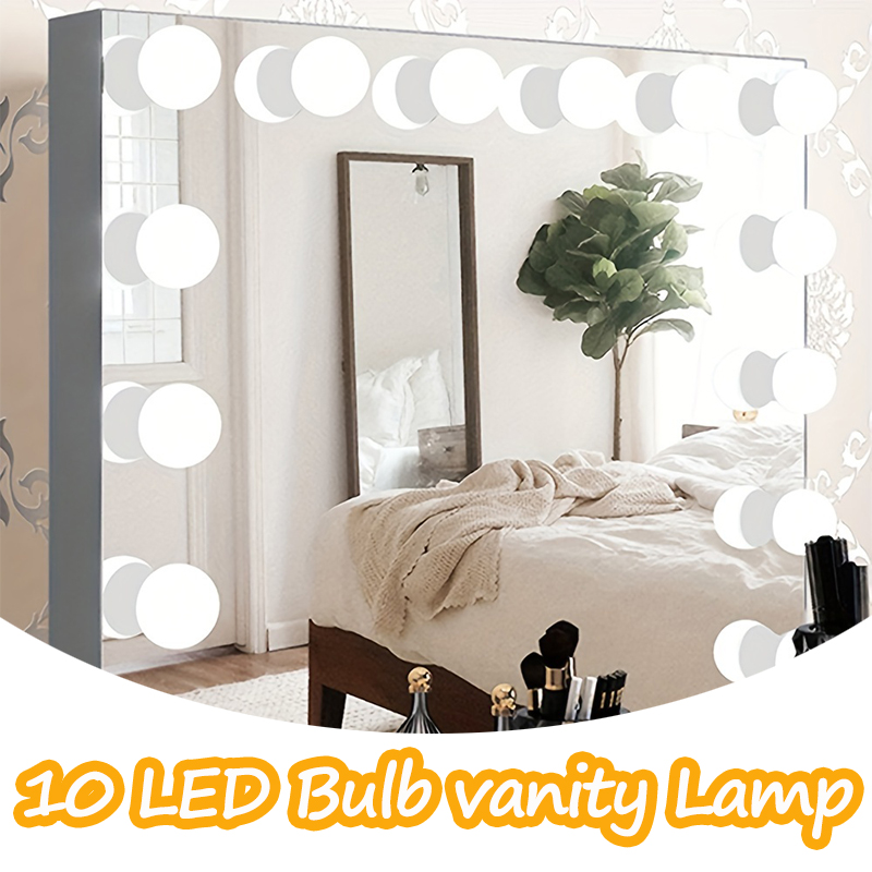 10LED Makeup Mirror Light Bulb - Desk Setup Light review and price