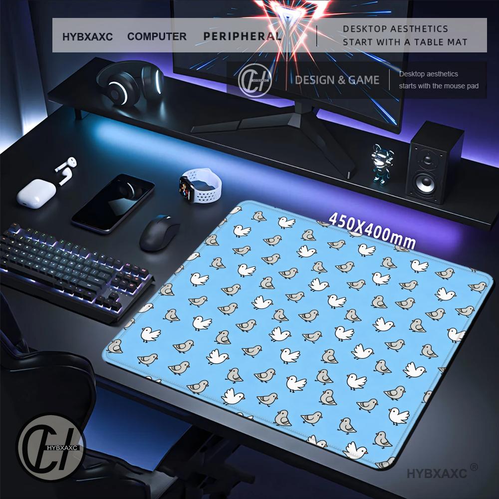 HYBXAXC Cute Blue Bird Pattern - Work Desk Home Setup review and price