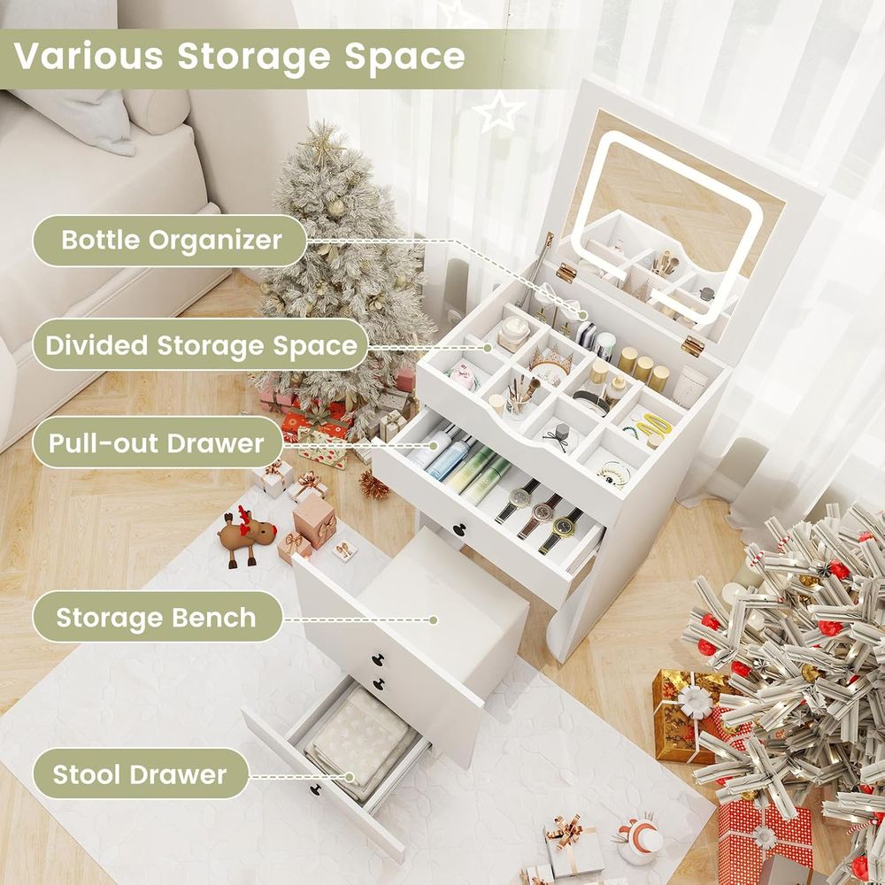 Small Vanity Desk Set, Makeup  - Desk Setup In Small Bedroom review and price