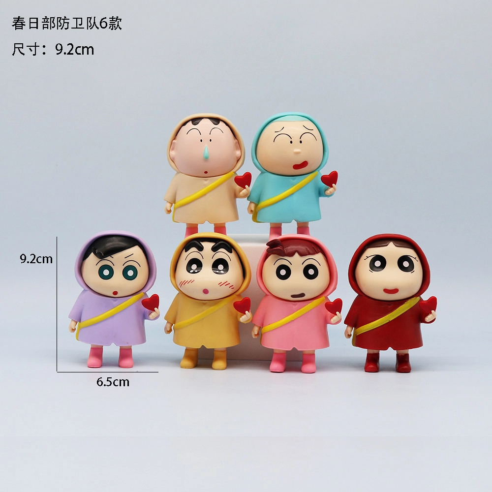 6pcs/set Anime Crayon Shin-cha - Desk Setup Kit review and price