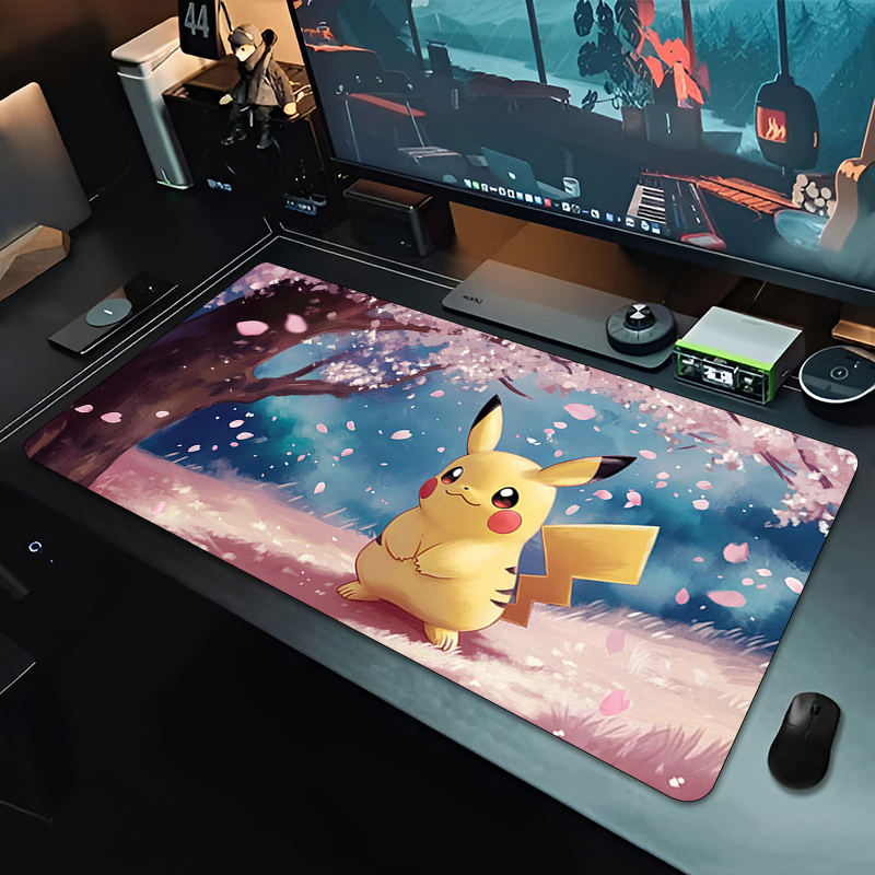 Anime Mouse Pad Cute Pikachu E - Desk Setup Cute review and price