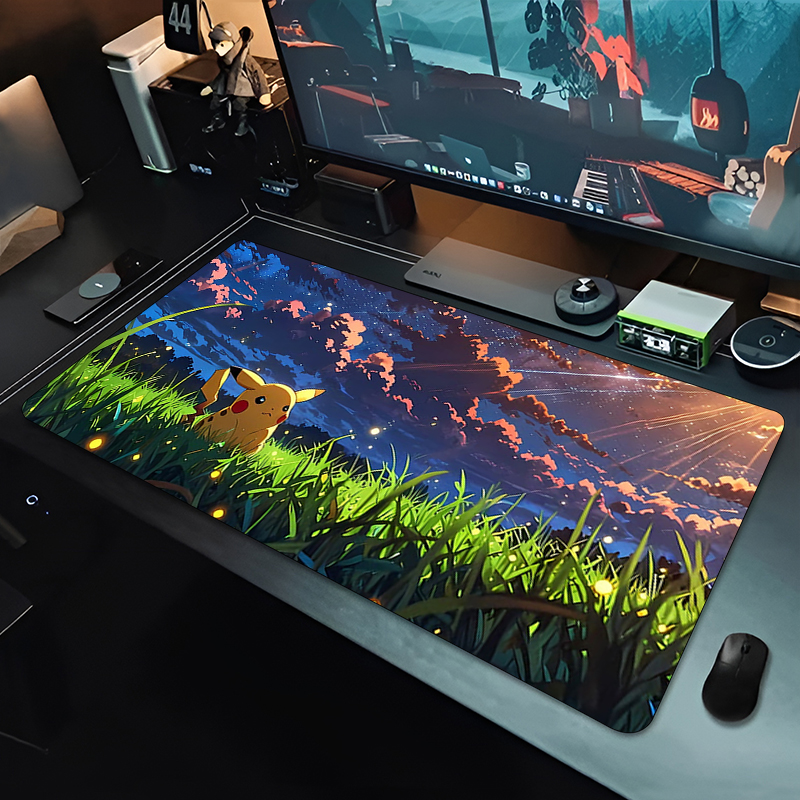 Anime Mouse Pad Cute Pikachu E - Desk Setup Cute review and price