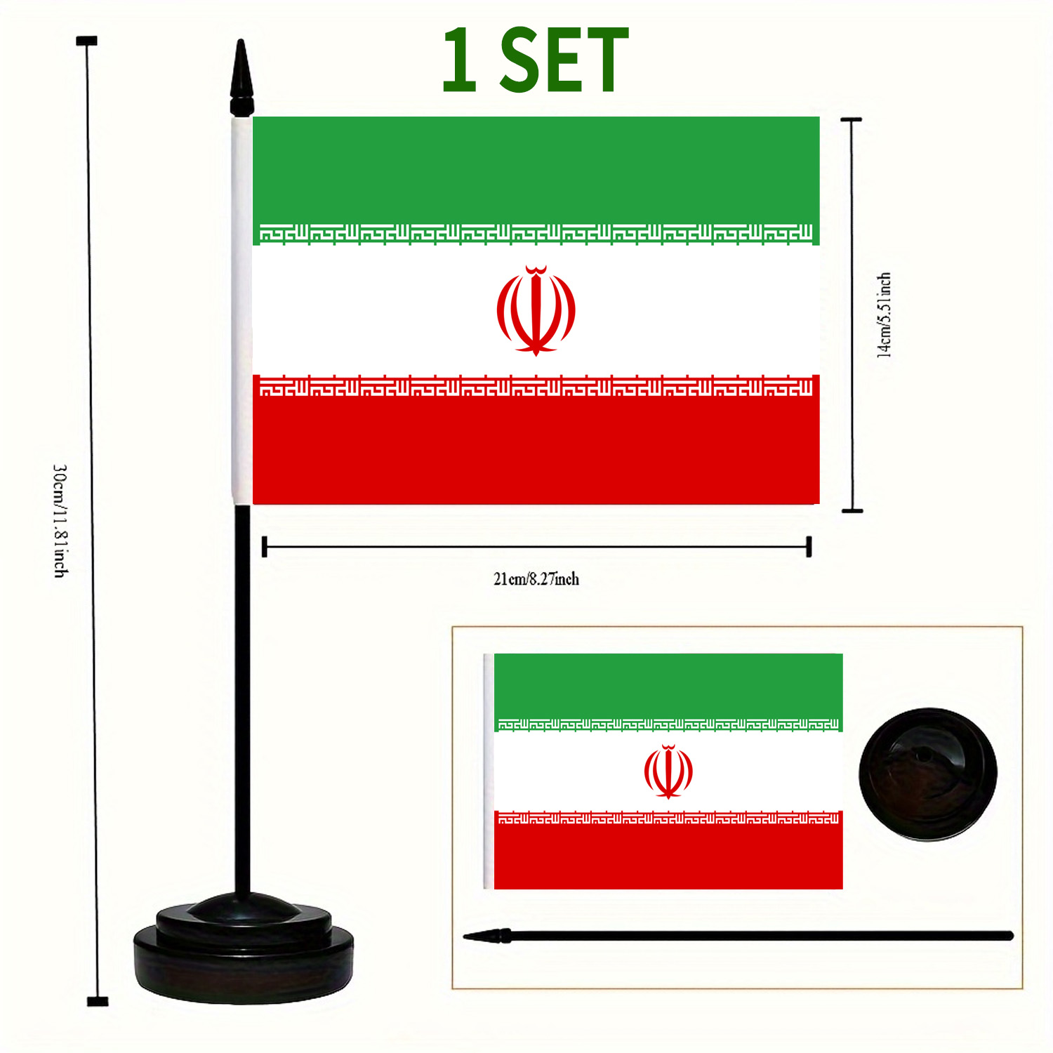 1 set Iran Table Flag - Iran - - Desk Setup Kit review and price