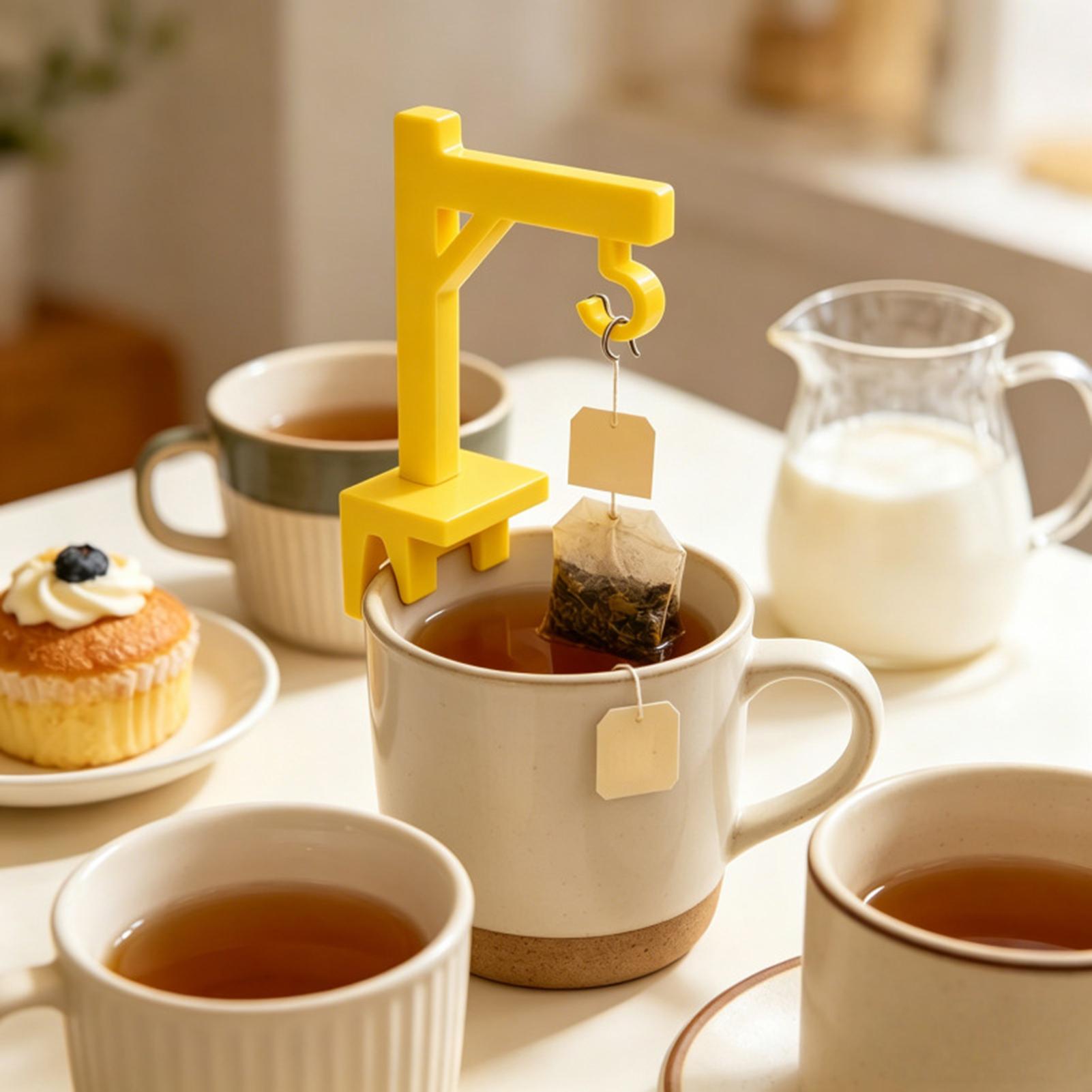1PC Tea Bag Holder Clip Cute P - Desk Setup Cute review and price