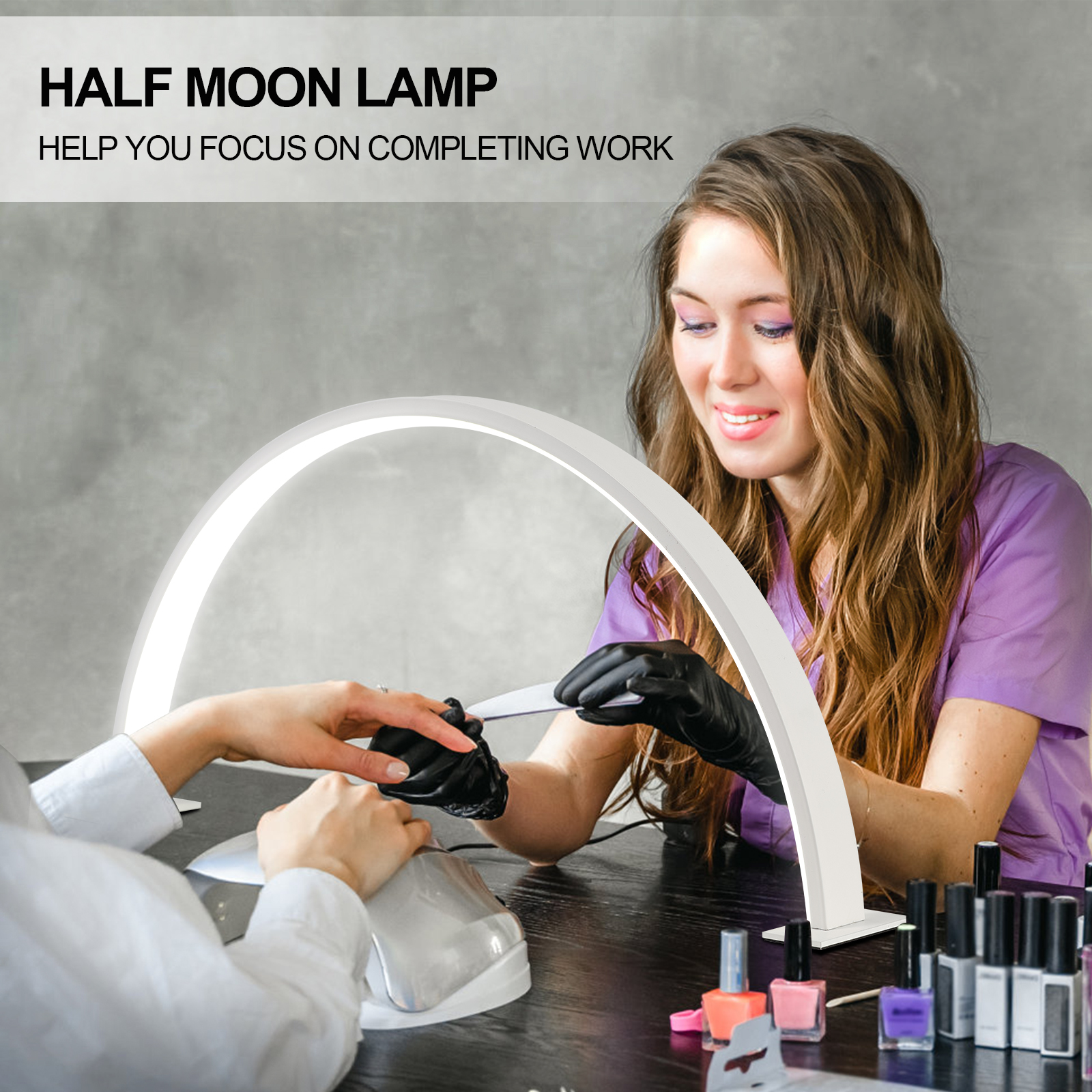 Half moon U-shaped nail lamp h - Desk Setup Light review and price