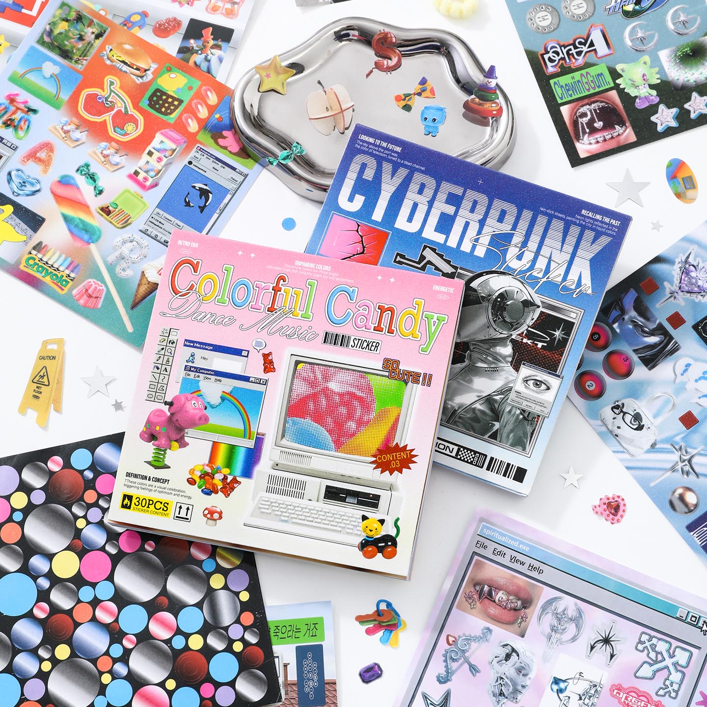 30sheets/book Sticker Book Ret - Desk Setup Photo review and price