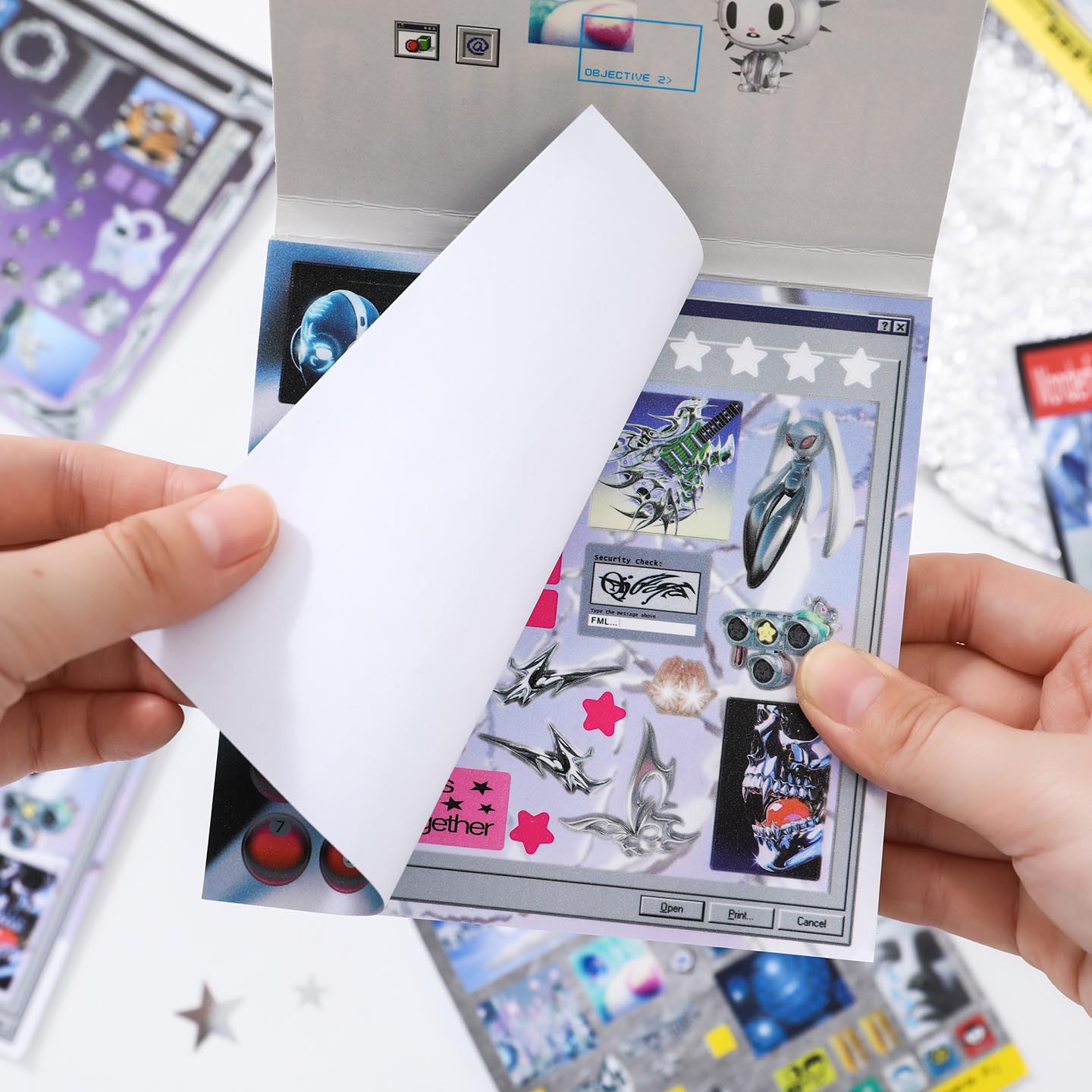 30sheets/book Sticker Book Ret - Desk Setup Photo review and price
