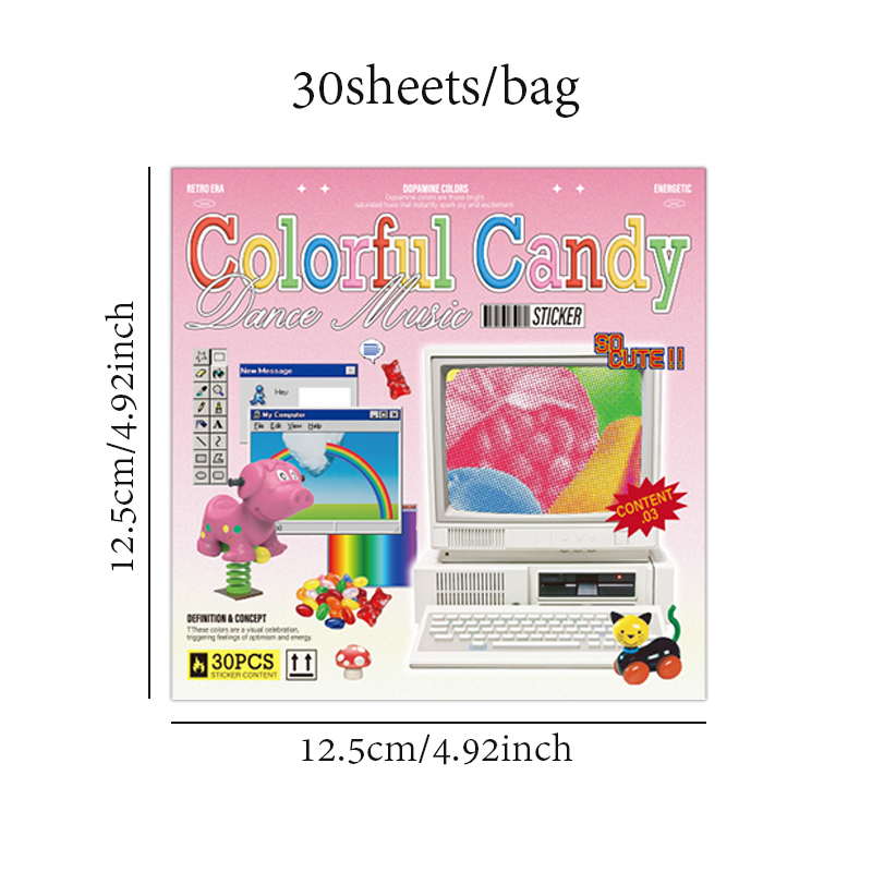 30sheets/book Sticker Book Ret - Desk Setup Photo review and price