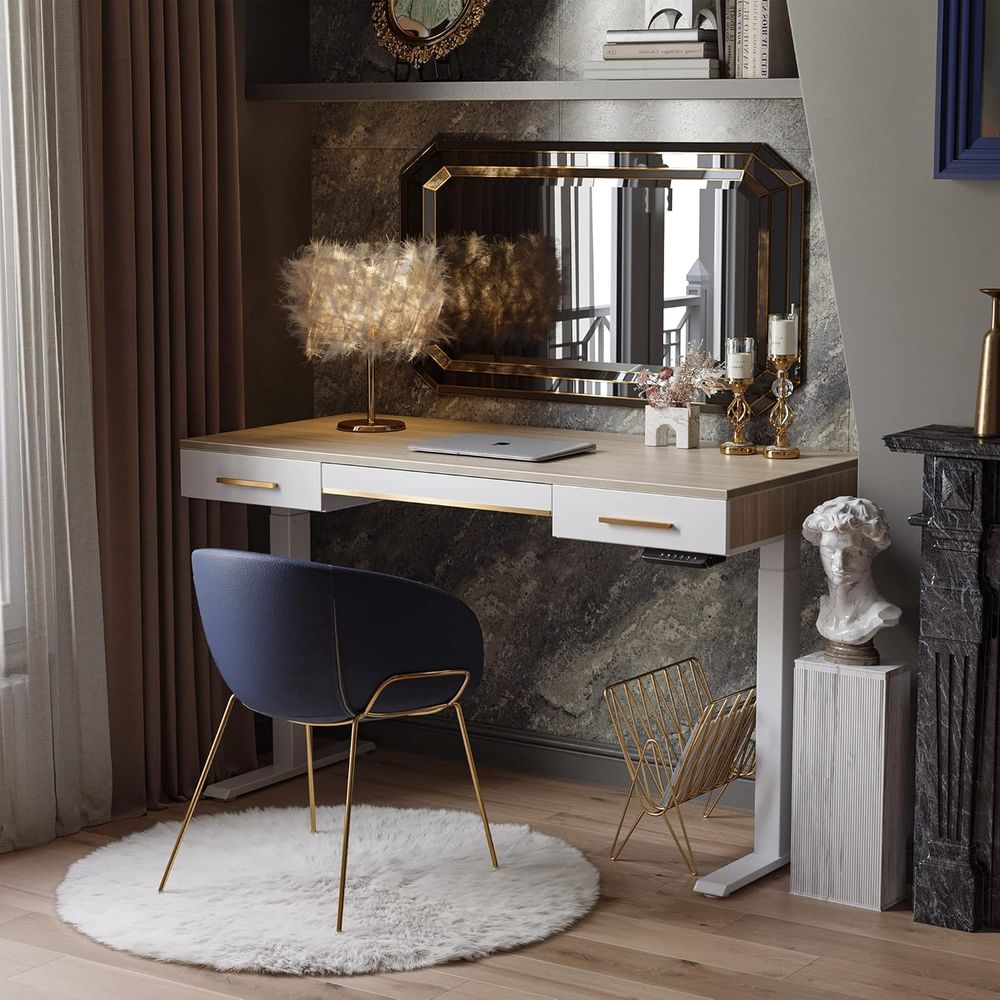 Electric Standing Desk, 3 Draw - Desk Drawer Unit review and price