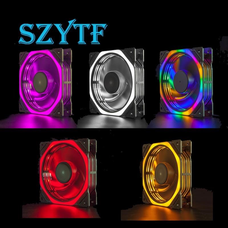 Chassis fan 12CM double-sided  - Desk Setup Light review and price