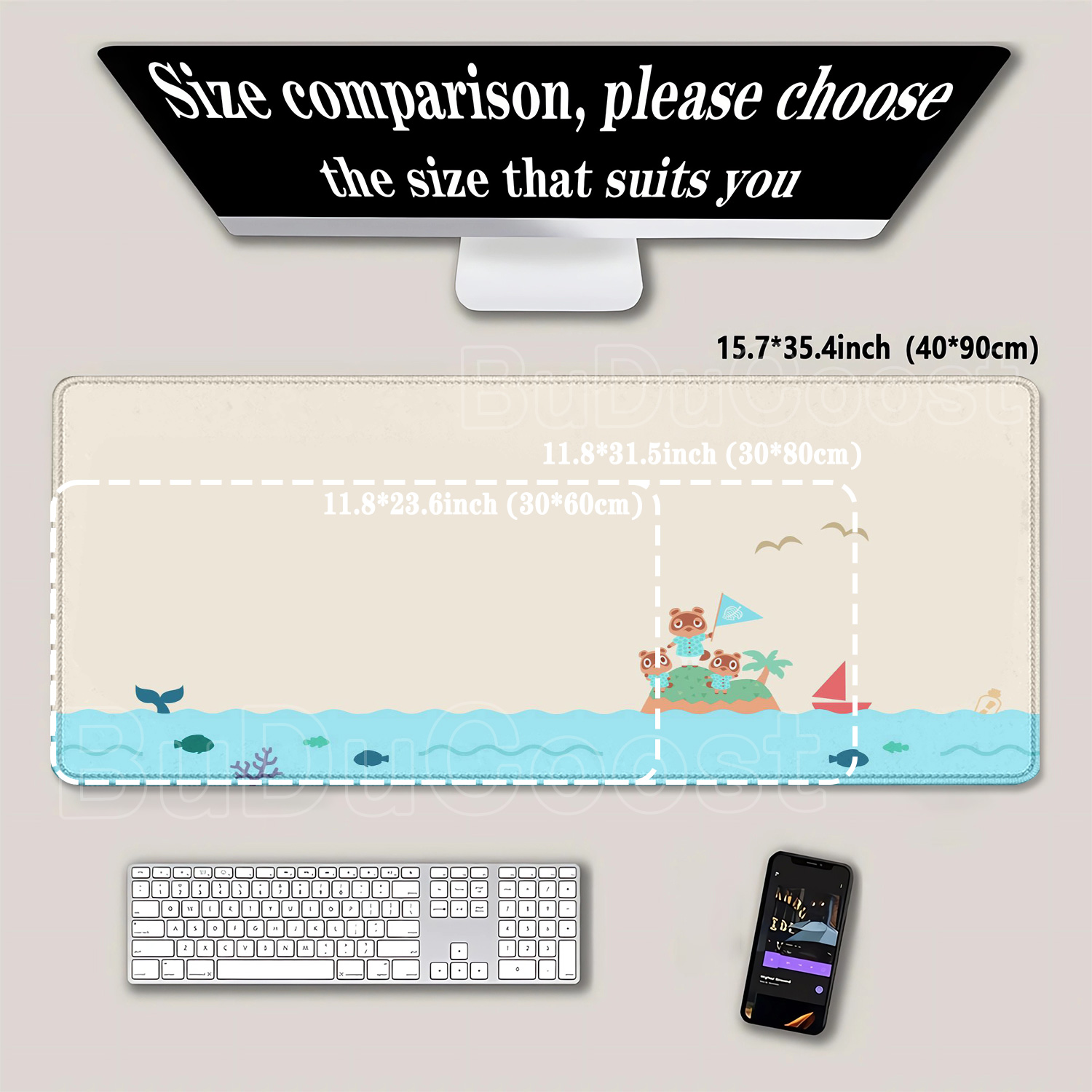Large Kawaii Mouse Pad Non-Sli - Korean Desk Setup review and price