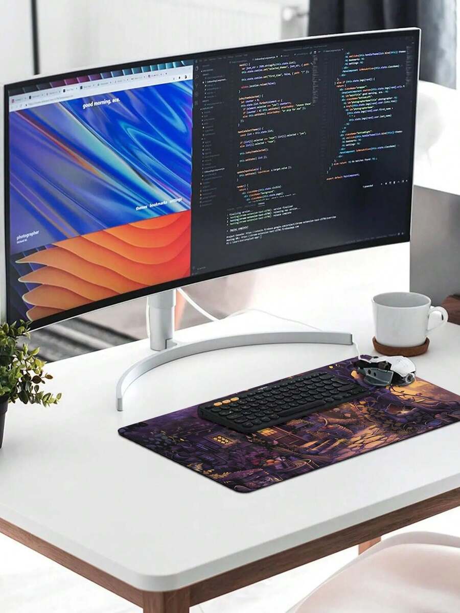 Large Gaming Mouse Pad With Fa - Work Desk Home Setup review and price