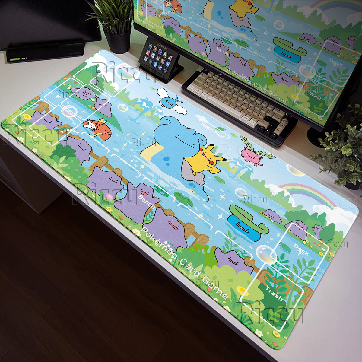 Anime Cartoon Pokémon Ditto Se - Korean Desk Setup review and price