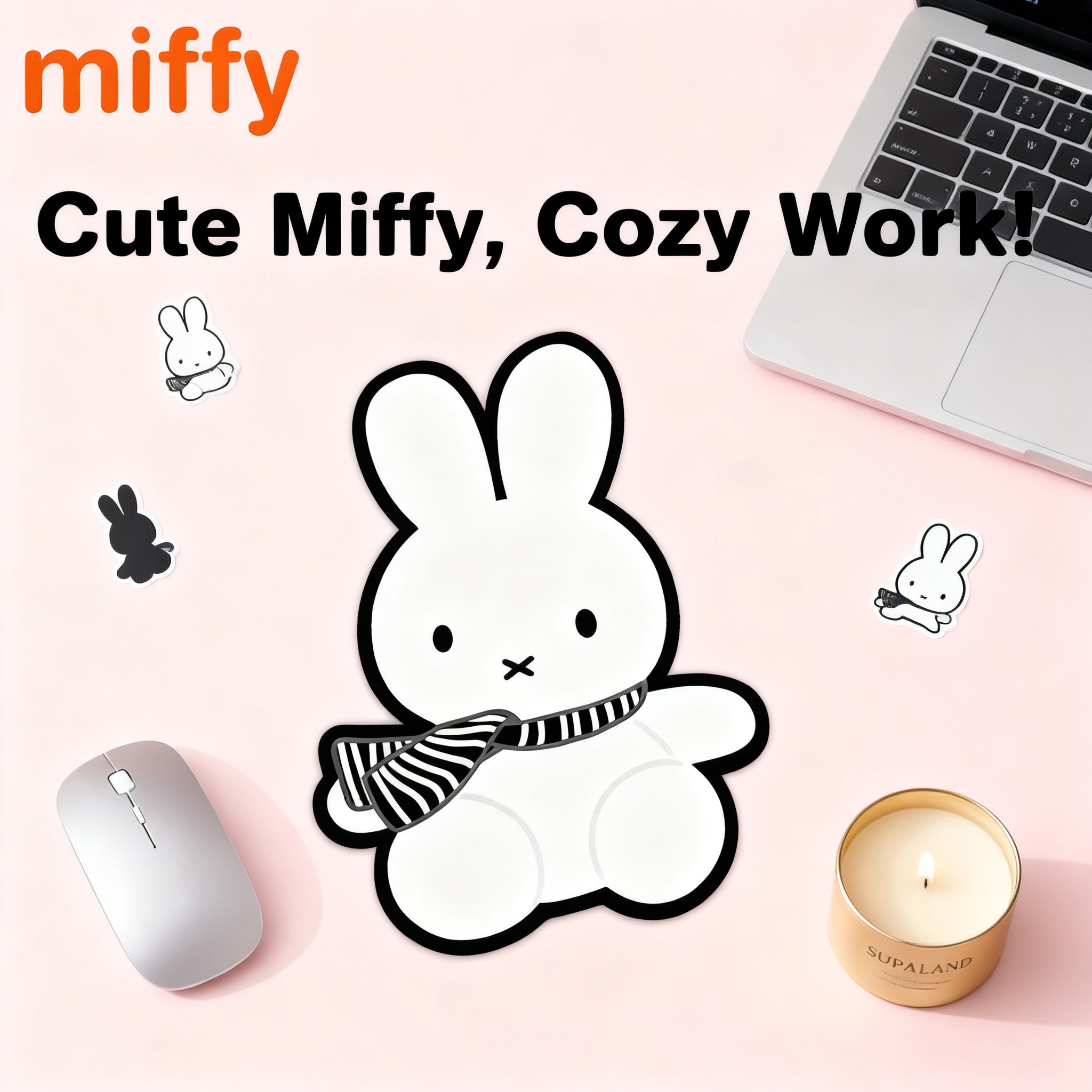 Miffy Kawaii Cartoon Rabbit Mo - Desk Setup Cute review and price