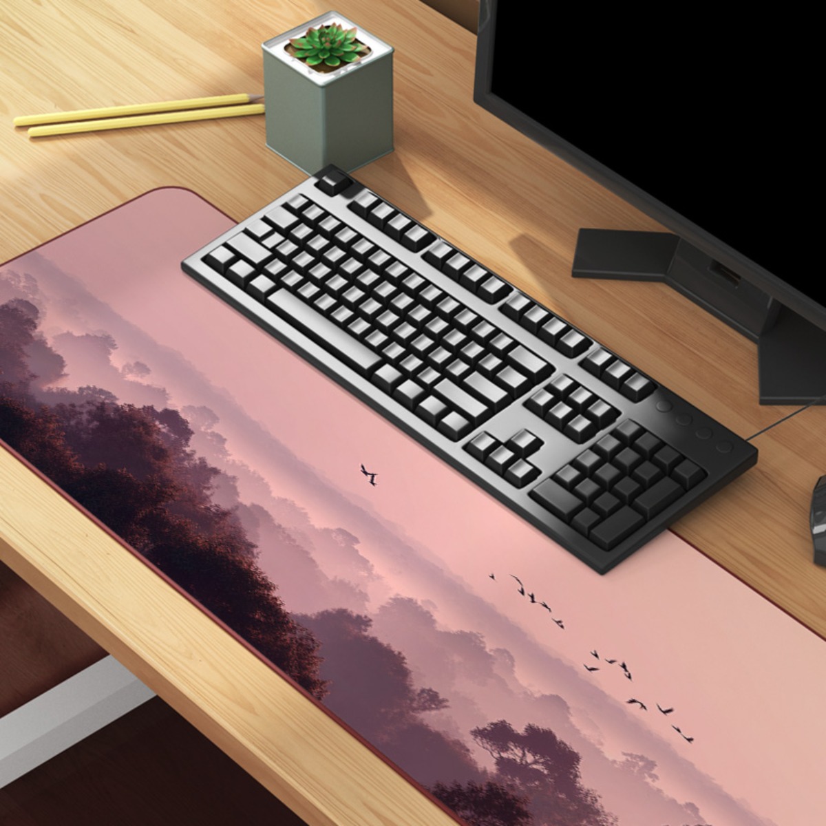 Dreamy Pink & Purple Sky XL mo - Your Desk Setup review and price